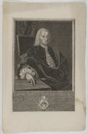 Bildnis des Carolus Fridericus Kaltschmied