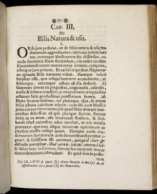 Cap. III. De Bilis Natura & usu, ...
