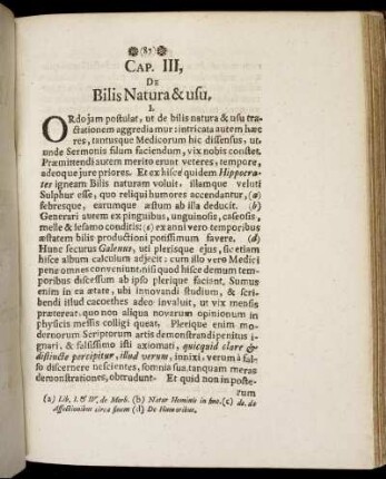 Cap. III. De Bilis Natura & usu, ...
