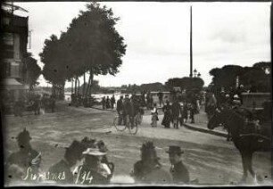 Suresnes, Straßenkreuzung vor dem Pont de Suresnes