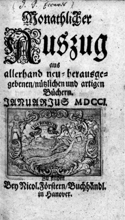JANUARIUS MDCCI.