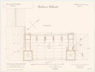 Proviantamt, Mainz Bäckerei: Grundriss Dachgeschoss 1:100