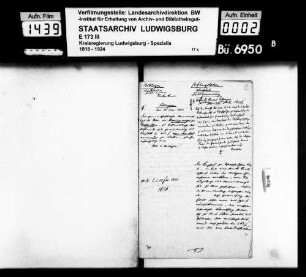 Stiftungssachen: Allg. Verwaltung und Organisation, Oberamt Böblingen