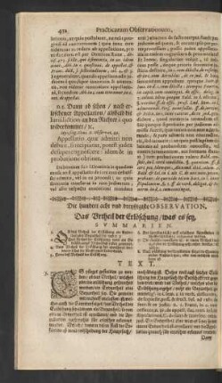 Die hundert acht und dreyssigiste Observation.