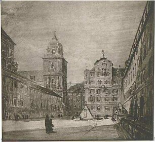 Fischer, Theodor; München; Polizeipräsidium - Perspektive