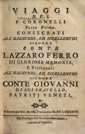 Viaggio D'Italia In Inghilterra : Descrittione Geografico-Historica, Sacro-Profana, Antico-Moderna, E Naturale ..., 1