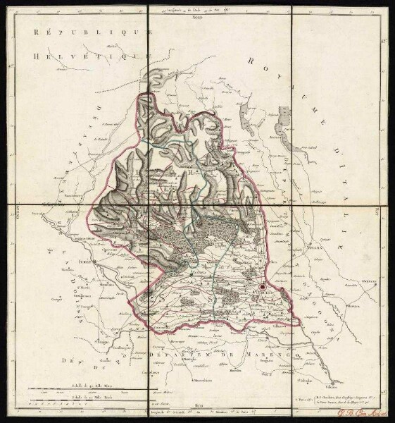 Atlas National de France en départements
