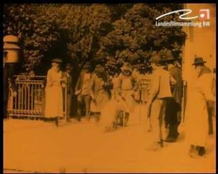 Schweineverladung in Giengen an der Brenz (1918)