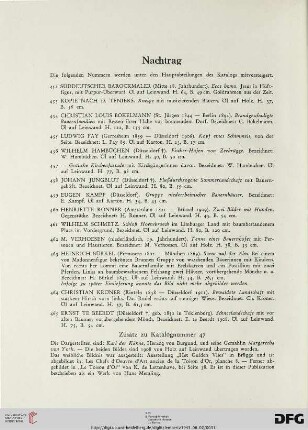 Nachtrag ( Nr. 452-465)