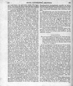 Stephani, H.: Über Gymnasien, ihre eigentliche Bestimmung und zweckmäßigste Einrichtung. Erlangen: Palm 1828