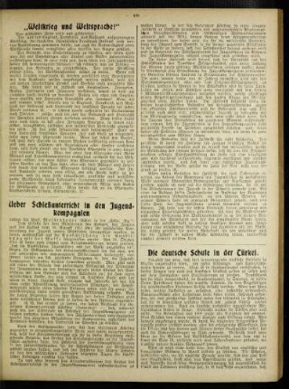 "Weltkrieg und Weltsprache!"