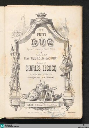 Le petit duc : opéra-comique en trois actes