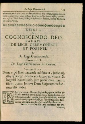 Cap. XIV. De Lege Ceremoniali Et Forensi.