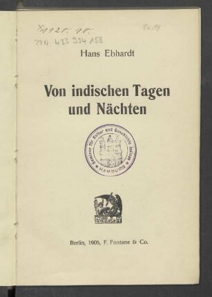 Von indischen Tagen und Nächten