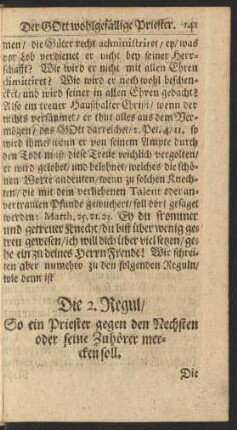 Die 2. Regul/
