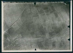 Foto der Stellungen bei und westlich von Croisilles zwischen Arras und Cambrai (Luftbild)