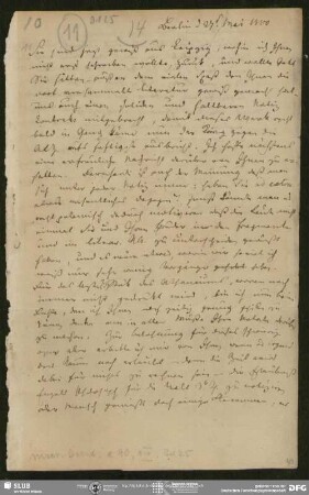 Eigenh. Brief von Friedrich Schleiermacher an August Wilhelm von Schlegel, Berlin, 27.05.1800