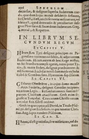 In Librum Secundum Regum.
