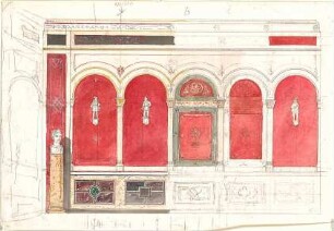 Gärtner, Friedrich von; Gärtnerhaus - Zimmerinnenraum (Teilansicht)