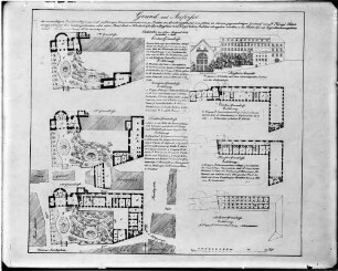 Baden-Baden Jesuitenkolleg Konversationshaus Bauplan: Grundriss