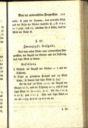 Zwanzigste Aufgabe
