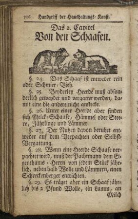 2. Von den Schaafen