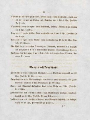 11-13, Rechtswissenschaft
