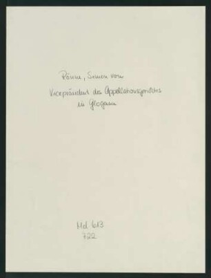 Briefe von Simon von Rönne an Robert von Mohl