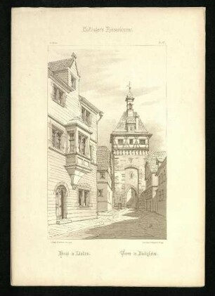Haus in Lindau. Turm zu Bietigheim.