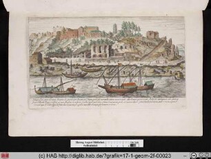 Vestigij d'una parte del monte Aventino che guarda verso Ponente et il Tevere