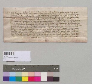 Jorg Poll von Sand reversieren dem Kloster Oberaltaich die erbrechtsweise Überlassung des Gutes zu Sand.; S: Liebhart Chumer, Propst zu Straubing