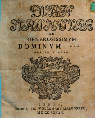 Dubia Iuris Naturae Ad Generosissimum Dominum