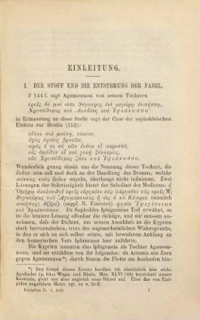 Ausgewählte Tragödien des Euripides, 2. Iphigenie auf Tauris