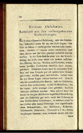 Dritter Abschnitt. Resultate aus den vorhergehenden Beobachtungen.