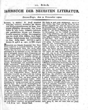 1801-11-05 : 111. Stück