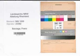 Entnazifizierung Franz Barziaga, geb. (Heilgehilfe)
