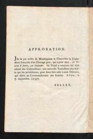 Approbation