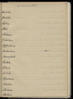 Glocken von 1901 -