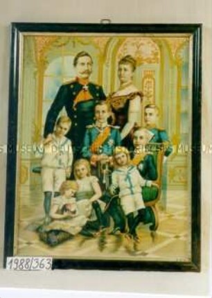 Wilhelm II. im Kreise seiner Familie