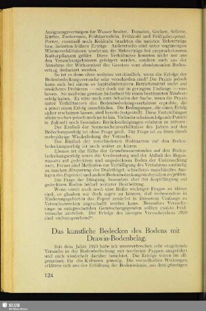 Das künstliche Bedecken des Bodens mit Drawin-Bodenbelag