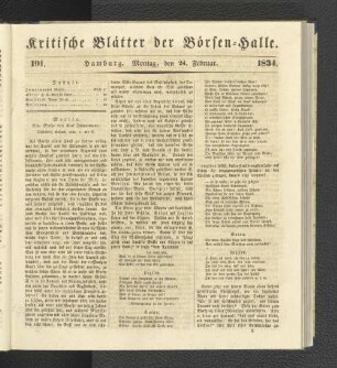 191. 24. Februar 1834