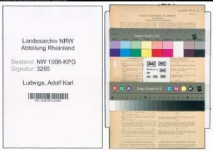 Entnazifizierung Adolf Karl Ludwigs , geb. 03.02.1914 (Lebensmittelhaendler)