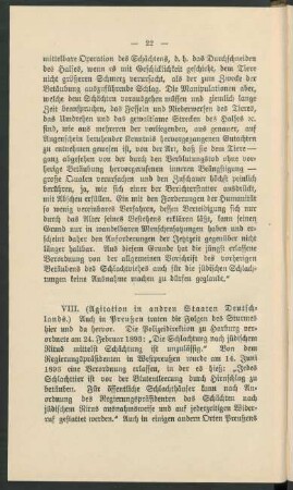 VIII. (Agitation in andren Staaten Deutschlands.)