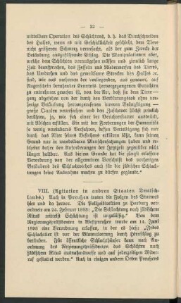 VIII. (Agitation in andren Staaten Deutschlands.)