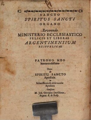 Apodixis theologica de aeterna Spiritus Sancti a Patre Filioque distincta persona