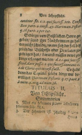 Titulus II. Von Lehnpflicht.