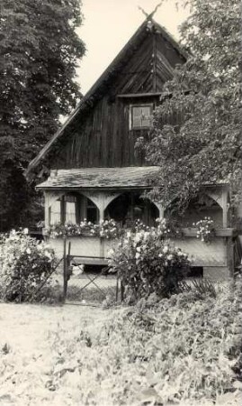 Wohnhaus in Burg mit Veranda : Domske w Bórkowach z werandu