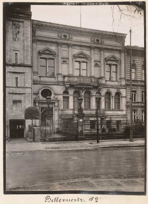 Wohnhaus Wallich Bellevuestraße 18a, Berlin: Ansicht (aus: Julius Kohte, Alt-Berlin, Bauwerke in Berlin und Charlottenburg, aufgenommen 1907-1914)