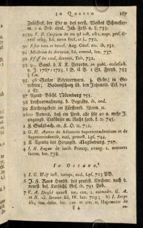 167-178, In Octavo. - In Duodecimo.
