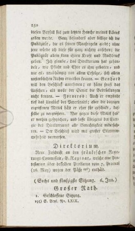 Sechs und fünfzigste Sitzung. 6. Jun. - Sechzigste Sitzung. 11. Jun.